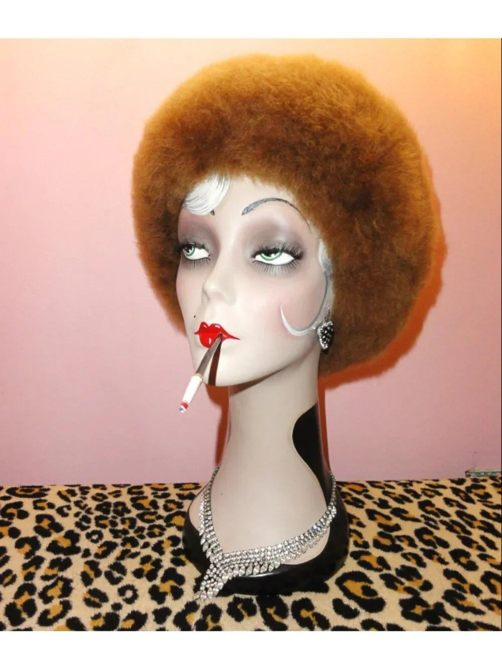 Vintage Peruvian Brown Real Alpaca Fur Cossack Hat winter - Picture 4 of 9